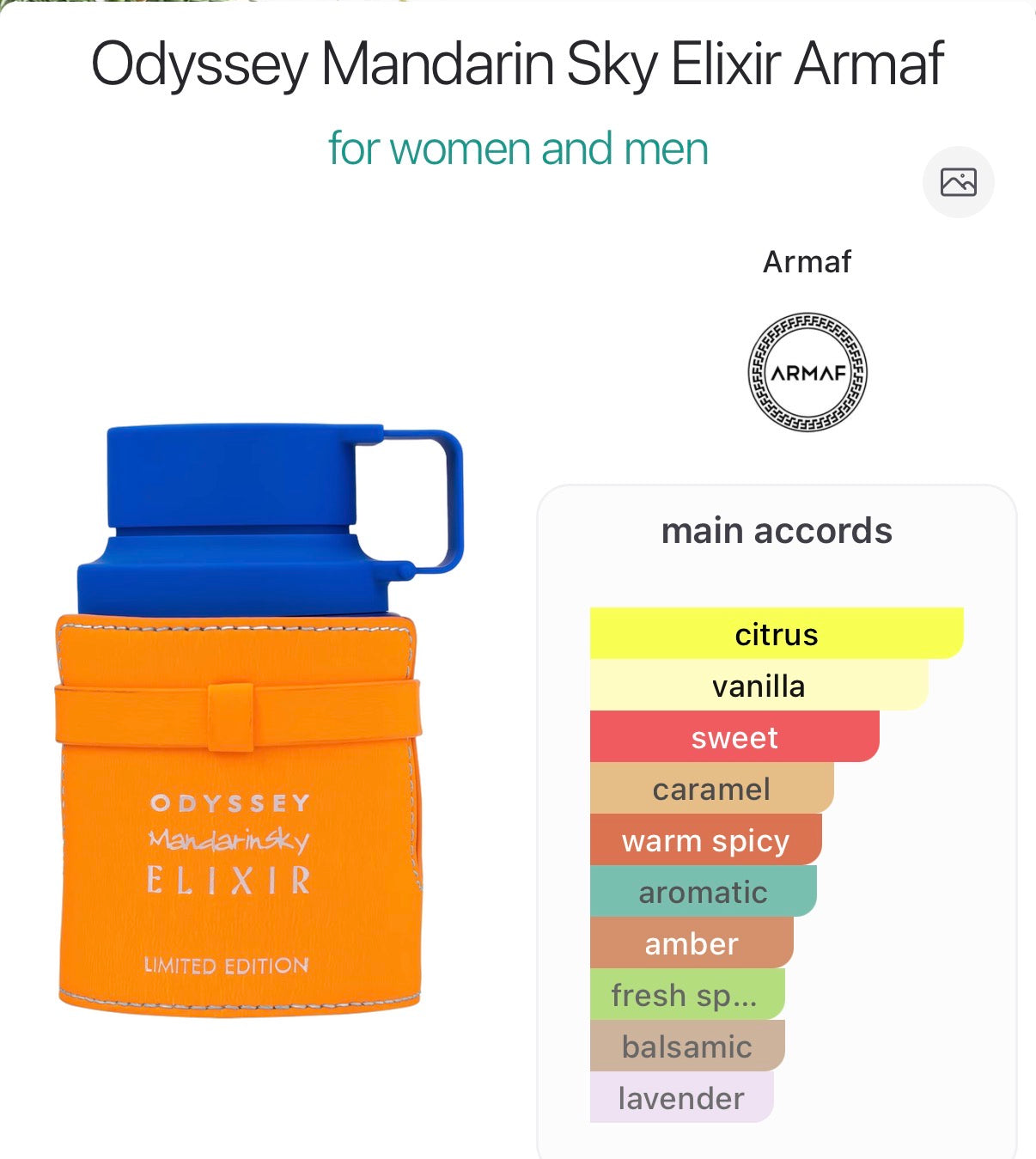 ODYSSEY MANDARIN SKY ELIXIR