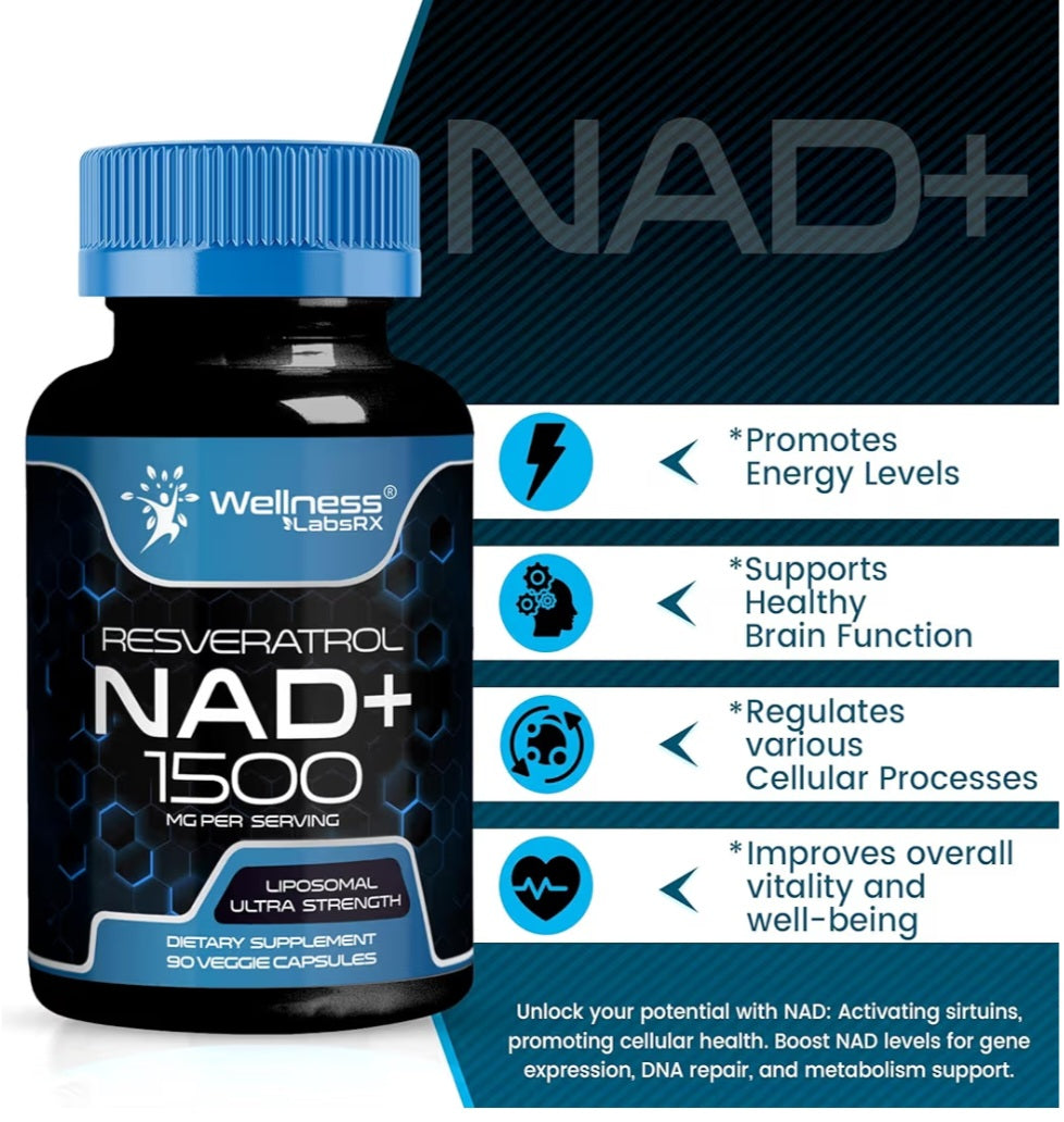 NAD+ Resveratrol 1500mg (Wellness LabsRx)