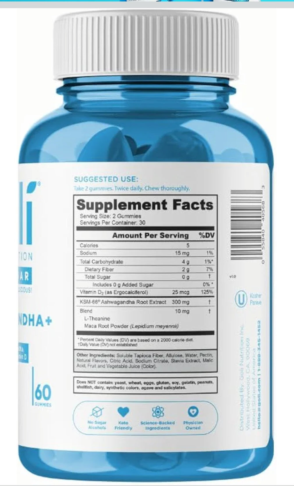 Goli Nutrition Ashwagandha Gummies