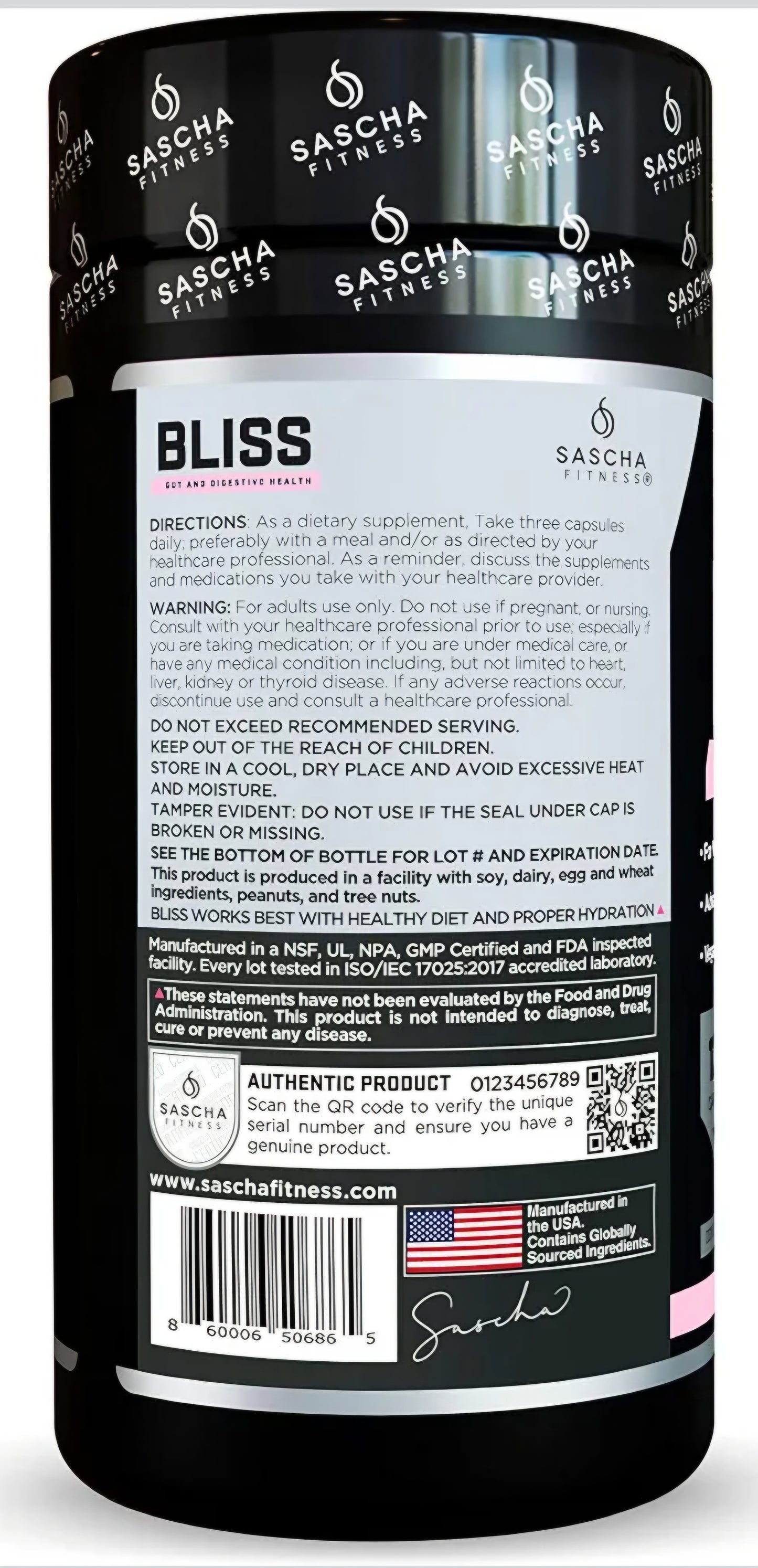 BLISS Gut And Digestive Health Sascha Fitness