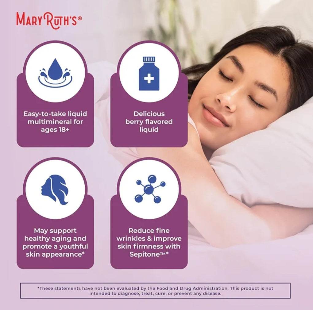 MaryRuth's Liquid Nighttime Multimineral + Skin Renew