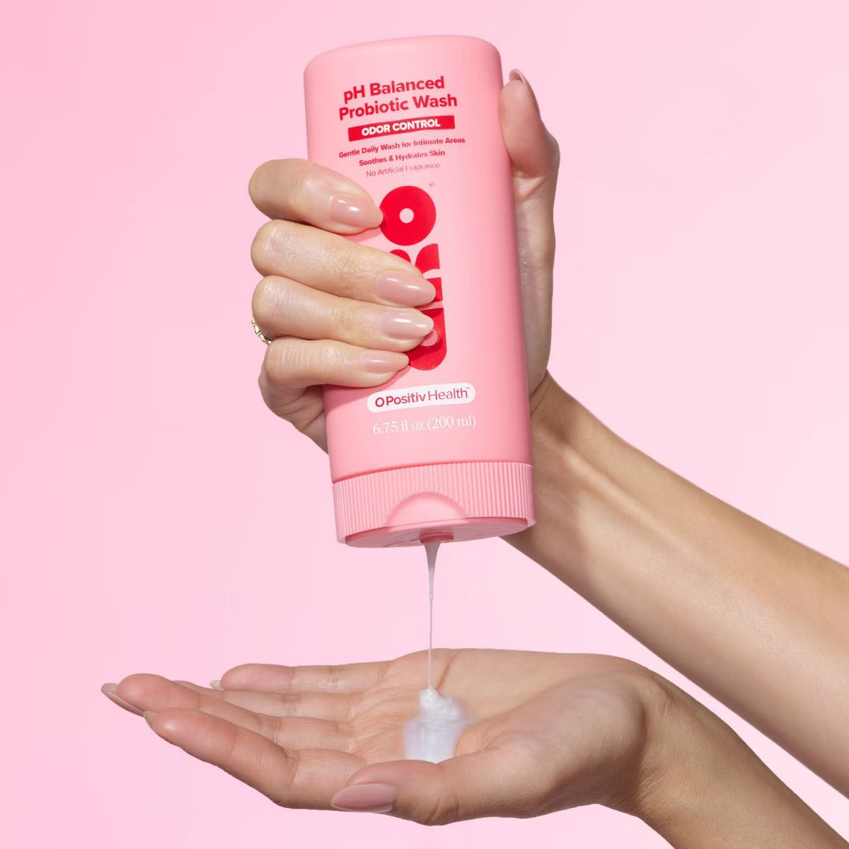 O Positiv URO pH Balanced Probiotic Wash for Intimate Odor Control, pH Balance, Dryness & Irritation Support - 6.75 fl oz