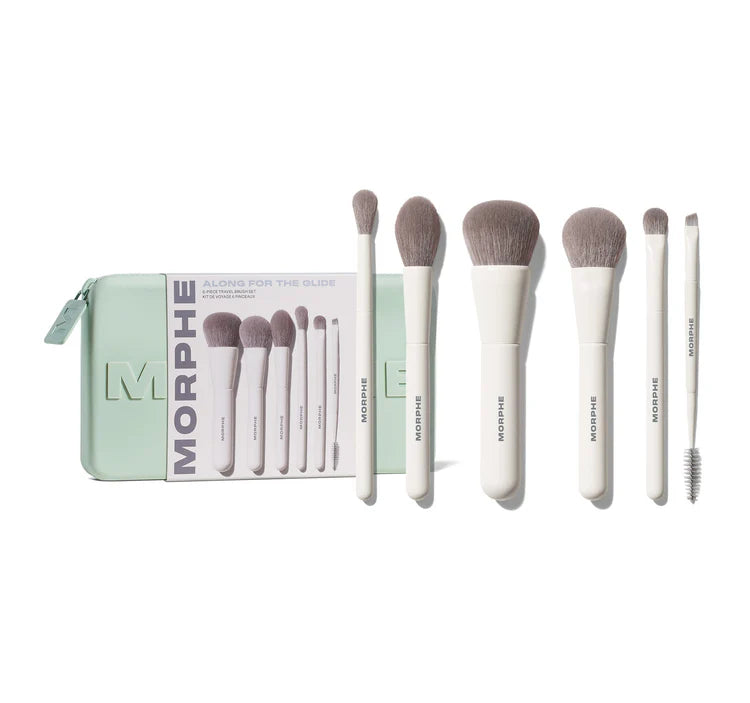 MORPHE JUNTO CON EL JUEGO DE CEPILLOS DE VIAJE GLIDE DE 6 PIEZAS