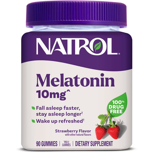 Natrol Melatonin 10mg Sleep Aid Gummies - Strawberry - 90ct