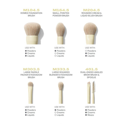 MORPHE JUEGO DE 6 PIEZAS DE CEPILLOS DE VIAJE BUTTERY BLENDS