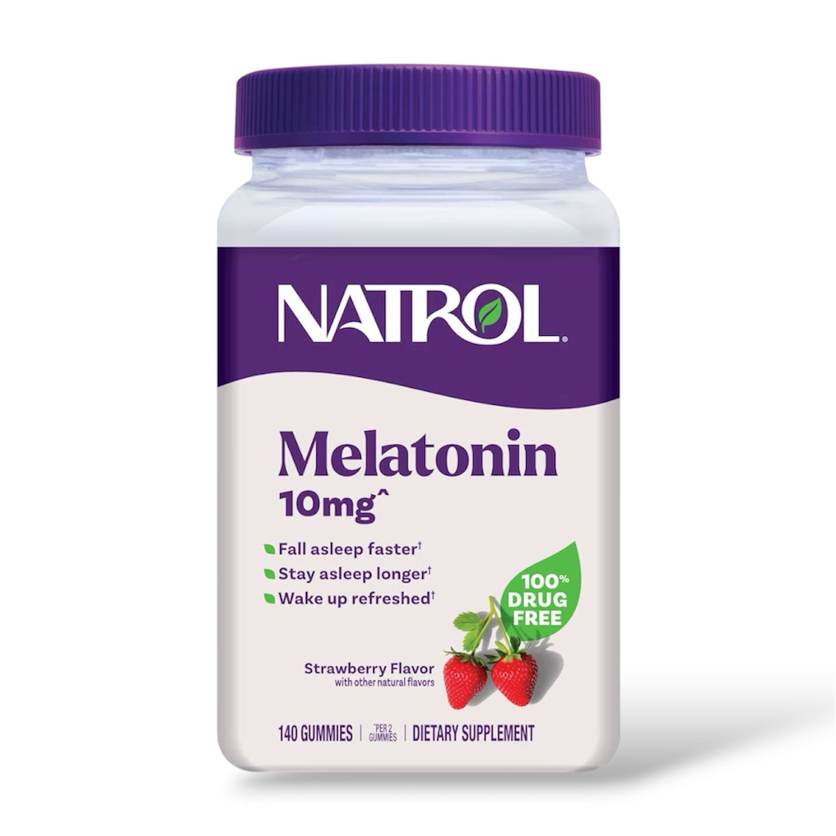 Natrol Melatonin 10mg Sleep Aid Gummies - Strawberry - 140ct
