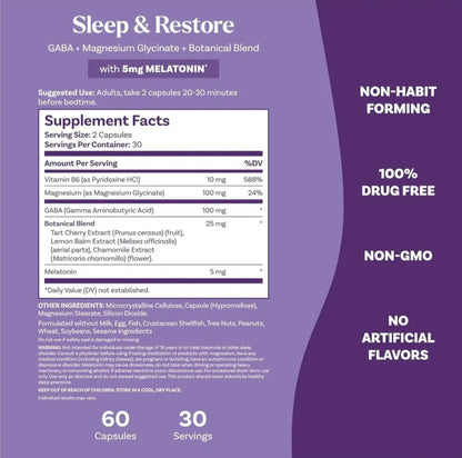 Natrol Sleep Restore en cápsulas