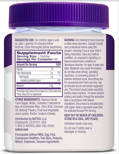 Natrol Melatonin 10mg Gummies (200 gomitas)