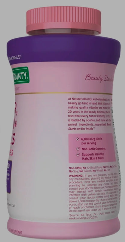 Nature's Bounty Hair, Skin & Nails Gummies
