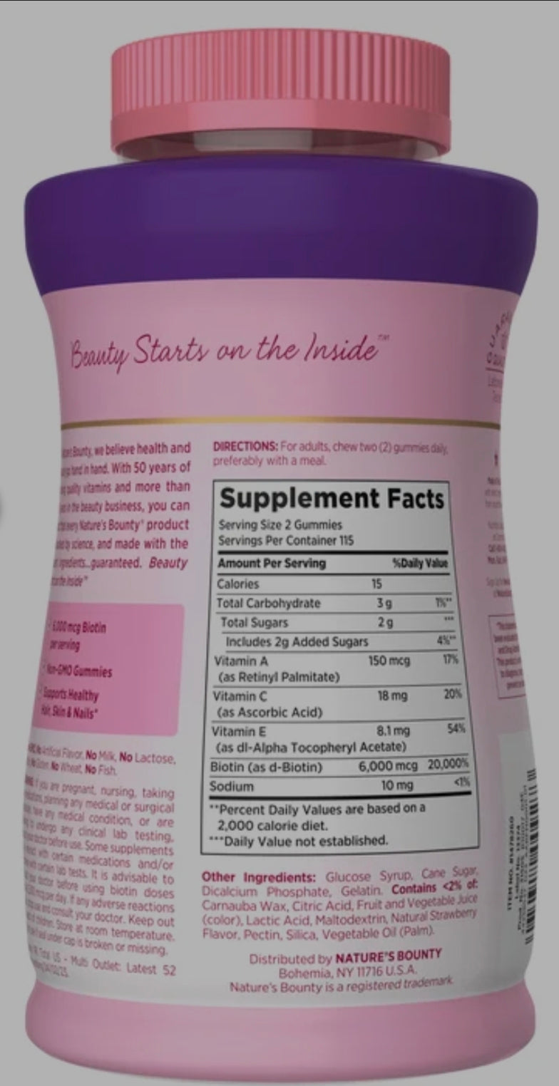 Nature's Bounty Hair, Skin & Nails Gummies