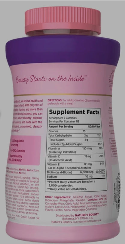 Nature's Bounty Hair, Skin & Nails Gummies