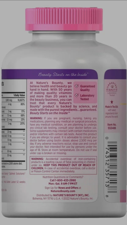 Nature's Bounty Hair, Skin & Nails Extra Strength (Softgel)