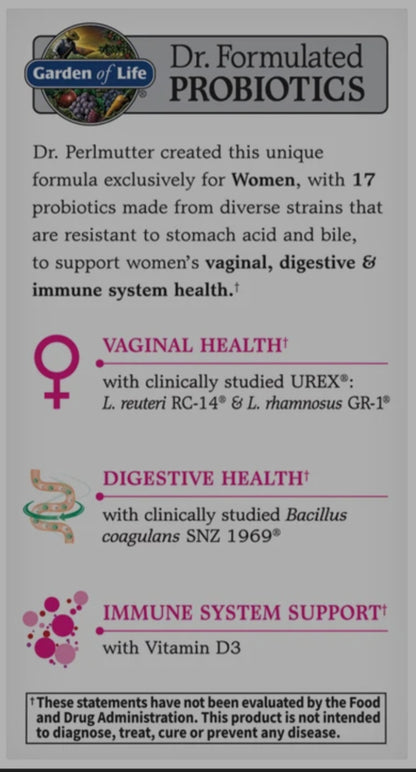Garden of Life Dr. Formulated Probiotics Women's Daily Care