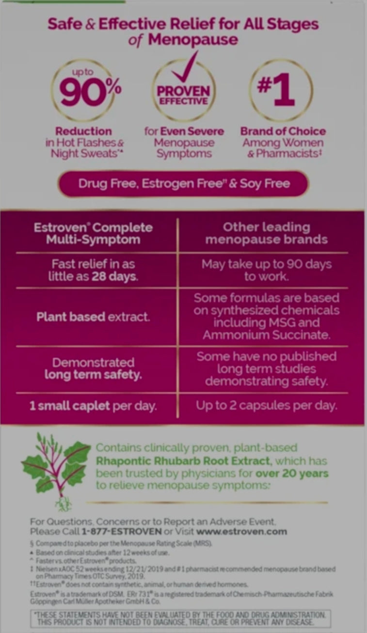 Estroven Complete Multi-Symptom Menopause Relief
