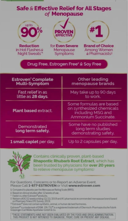 Estroven Complete Multi-Symptom Menopause Relief
