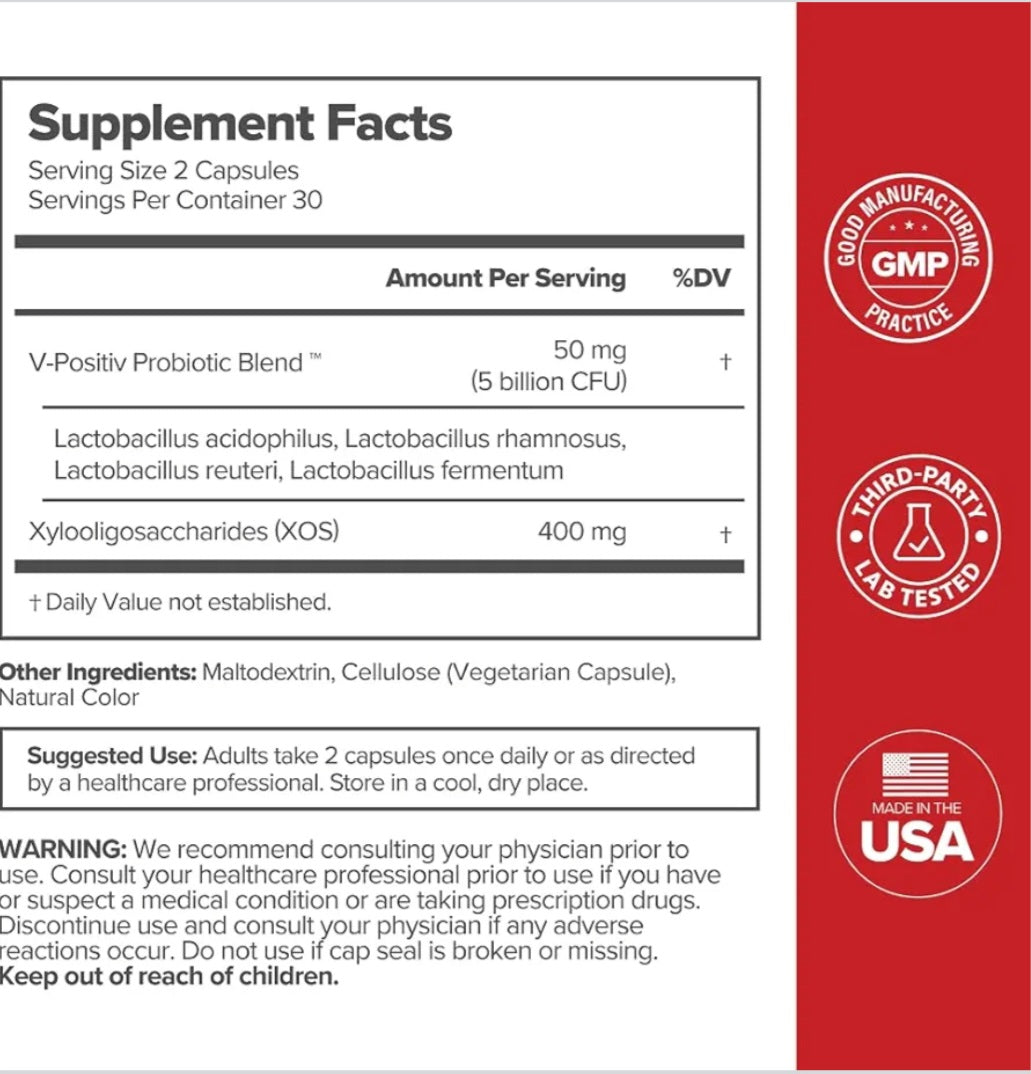 URO Vaginal Probiotic Capsules (O Positiv Health)