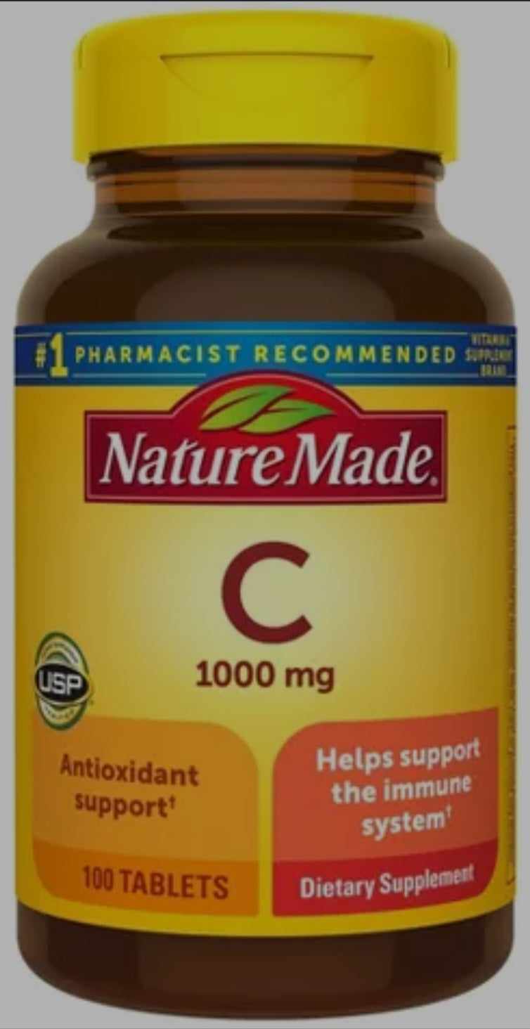 Nature Made Vitamin C 1000mg Extra Strength (100 Tablets)