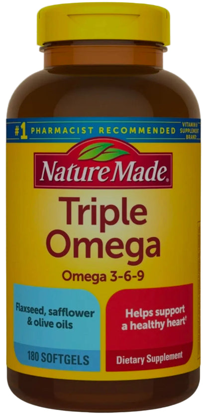 Nature Made Triple Omega 3-6-9 (180 Softgels)