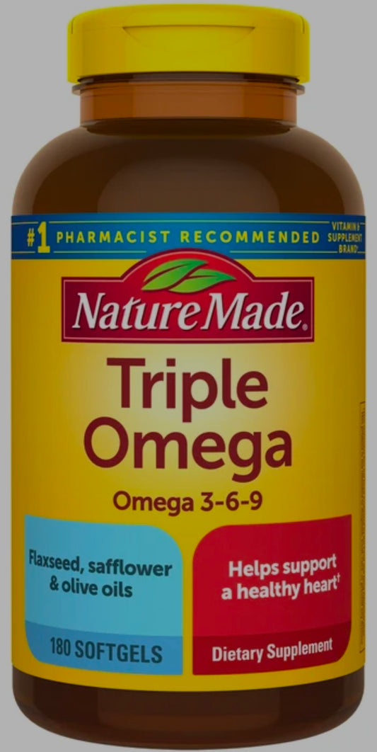 Nature Made Triple Omega 3-6-9 (180 Softgels)