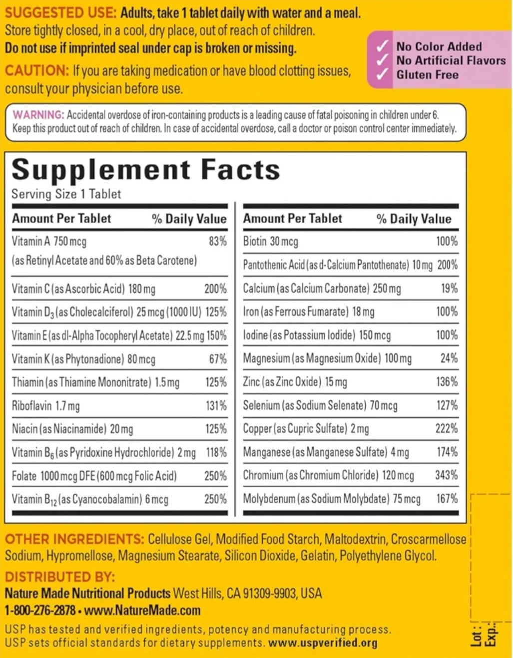 Nature Made Multi For Her (120 Tablets)