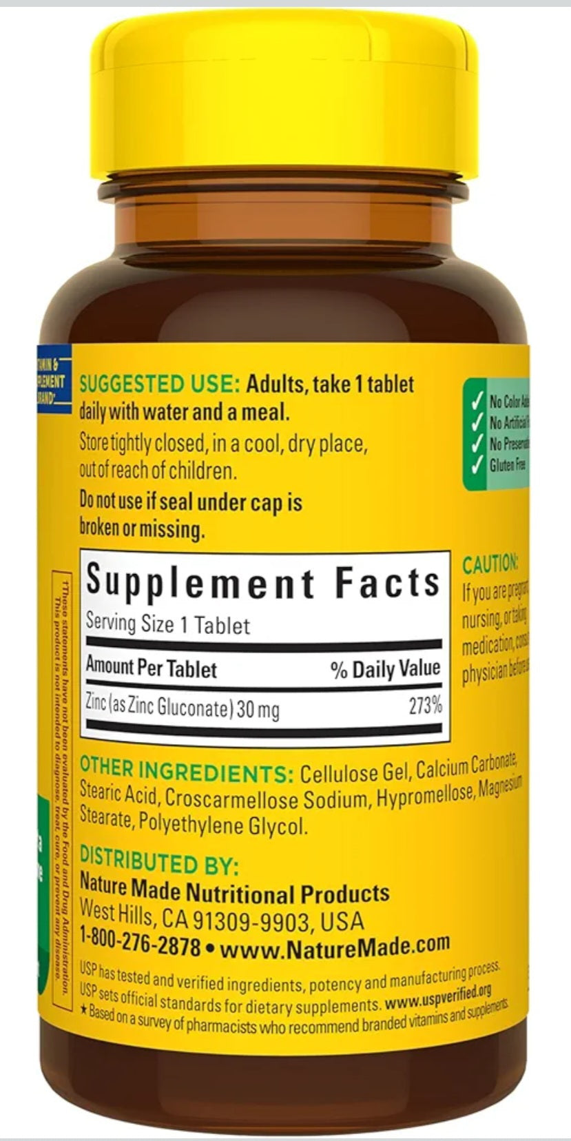 Nature Made Zinc 30mg