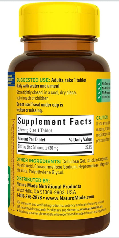 Nature Made Zinc 30mg