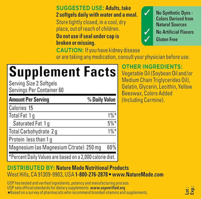 Nature Made Magnesium Citrate 250mg