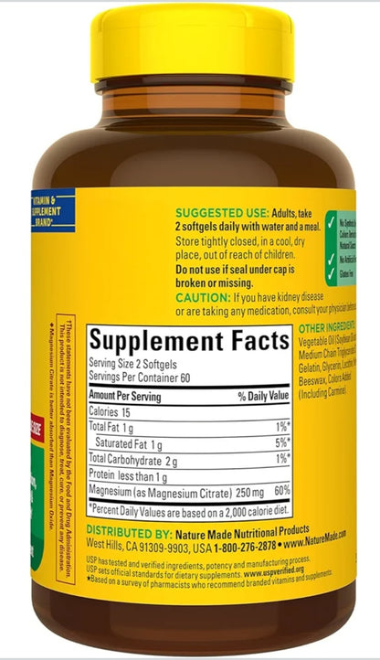 Nature Made Magnesium Citrate 250mg