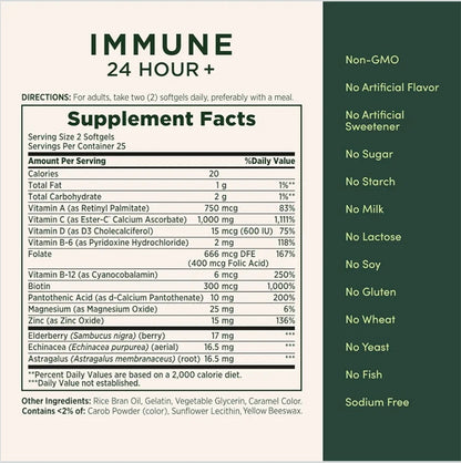 Nature's Bounty Immune 24 Hour+