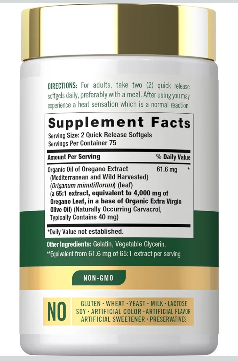 Carlyle Oil of Oregano 4000mg