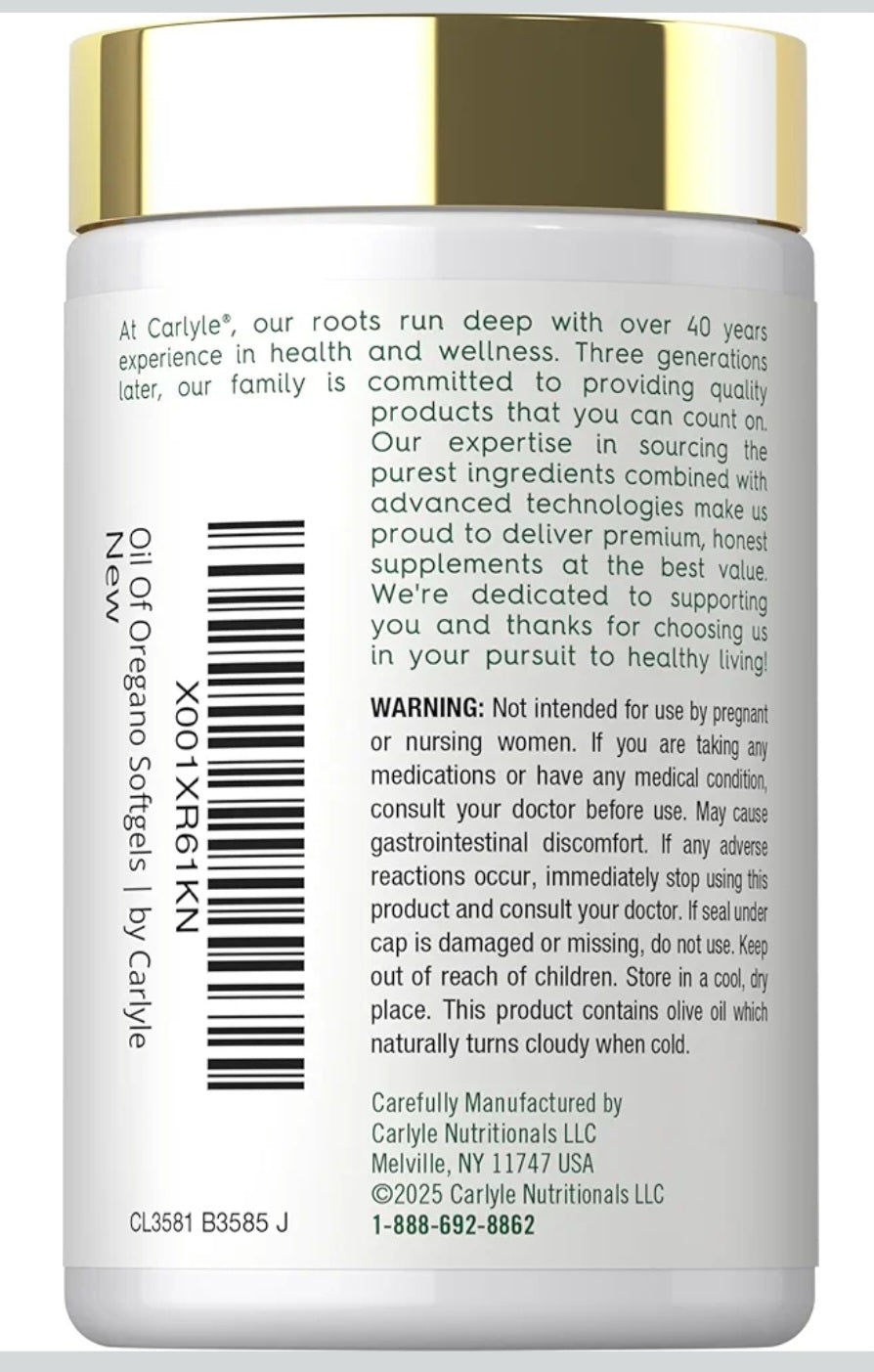Carlyle Oil of Oregano 4000mg
