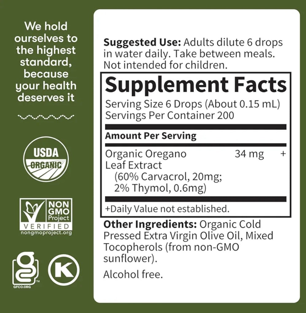 Garden of Life Organics Oil of Oregano Seasonal Drops
