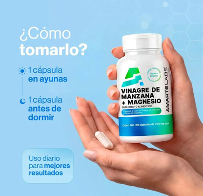 Vinagre de Manzana + Magnesio de Amarte Labs