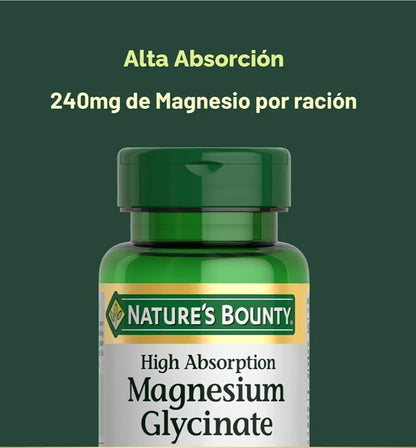 Nature's Bounty High Absorption Magnesium Glycinate 240mg