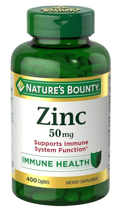 Nature's Bounty Zinc 50mg (400 Tabletas)