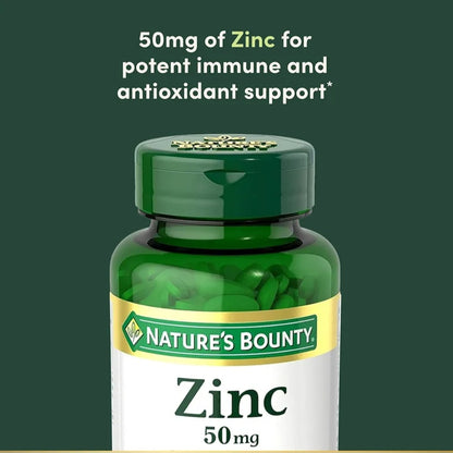 Nature's Bounty Zinc 50mg (400 Tabletas)
