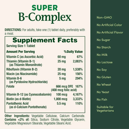 Nature's Bounty Super B-Complex