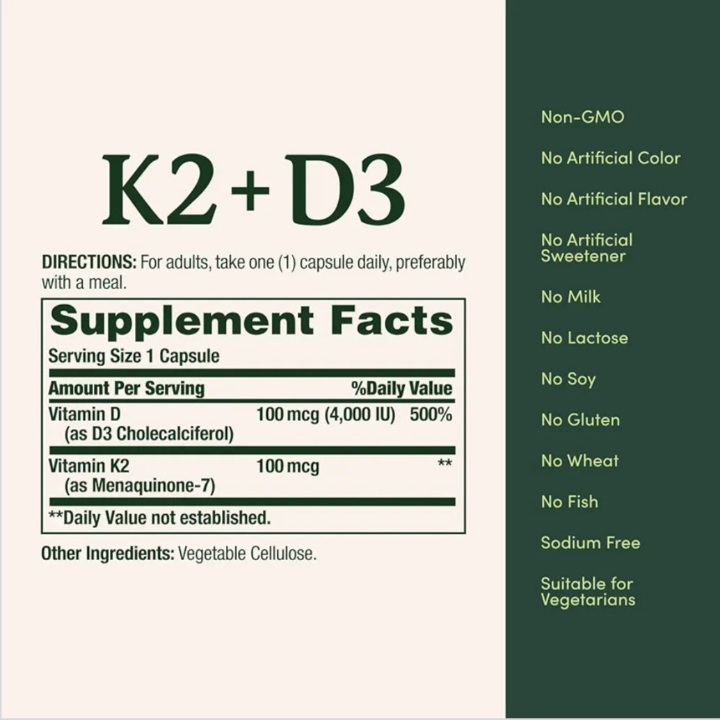 Nature's Bounty K2 + D3
