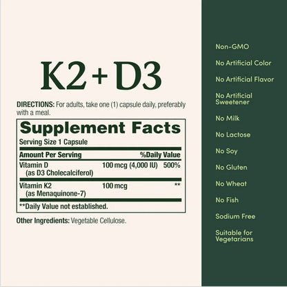 Nature's Bounty K2 + D3