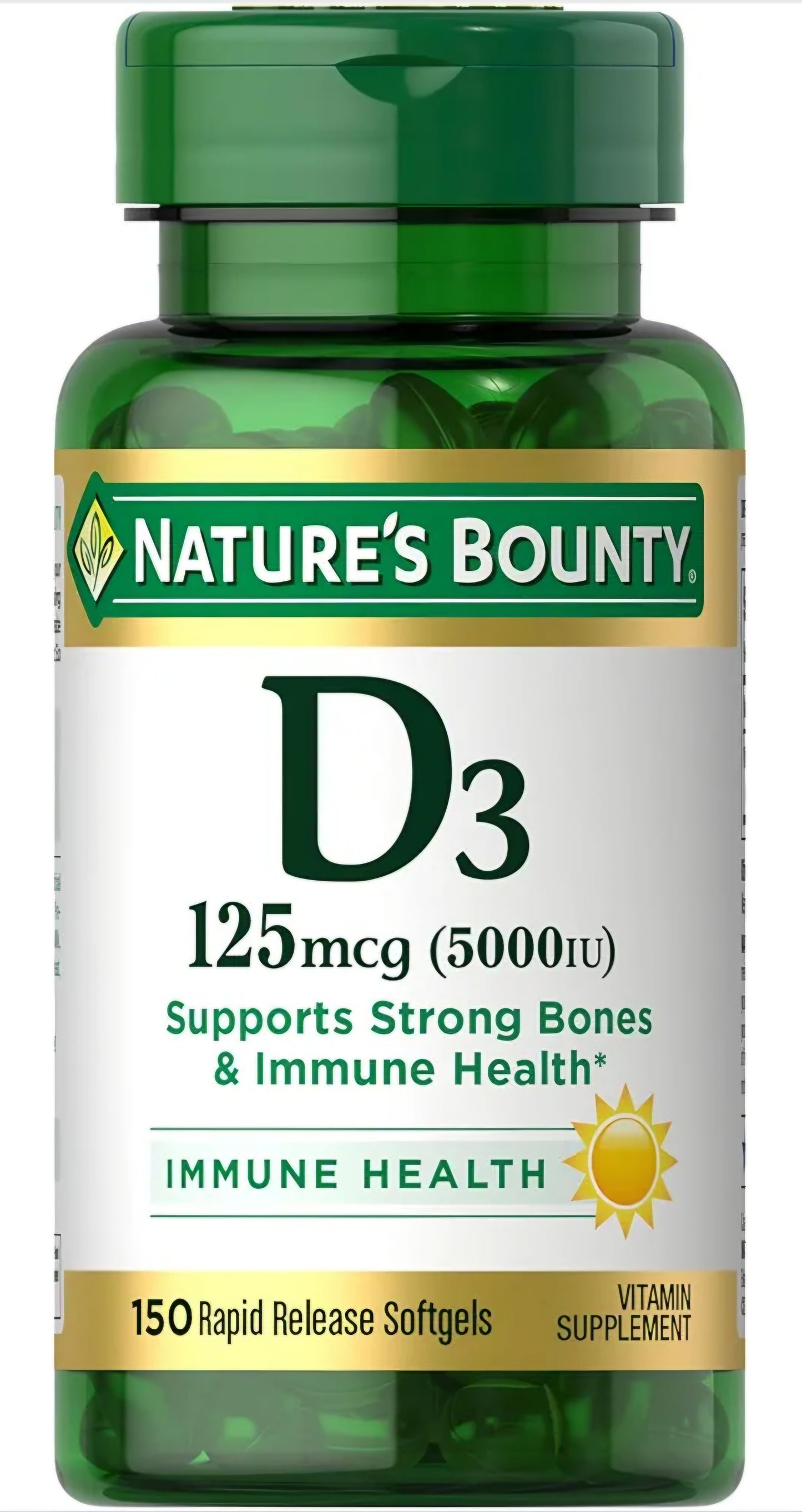 Nature's Bounty D3 125mcg (5000 IU)
