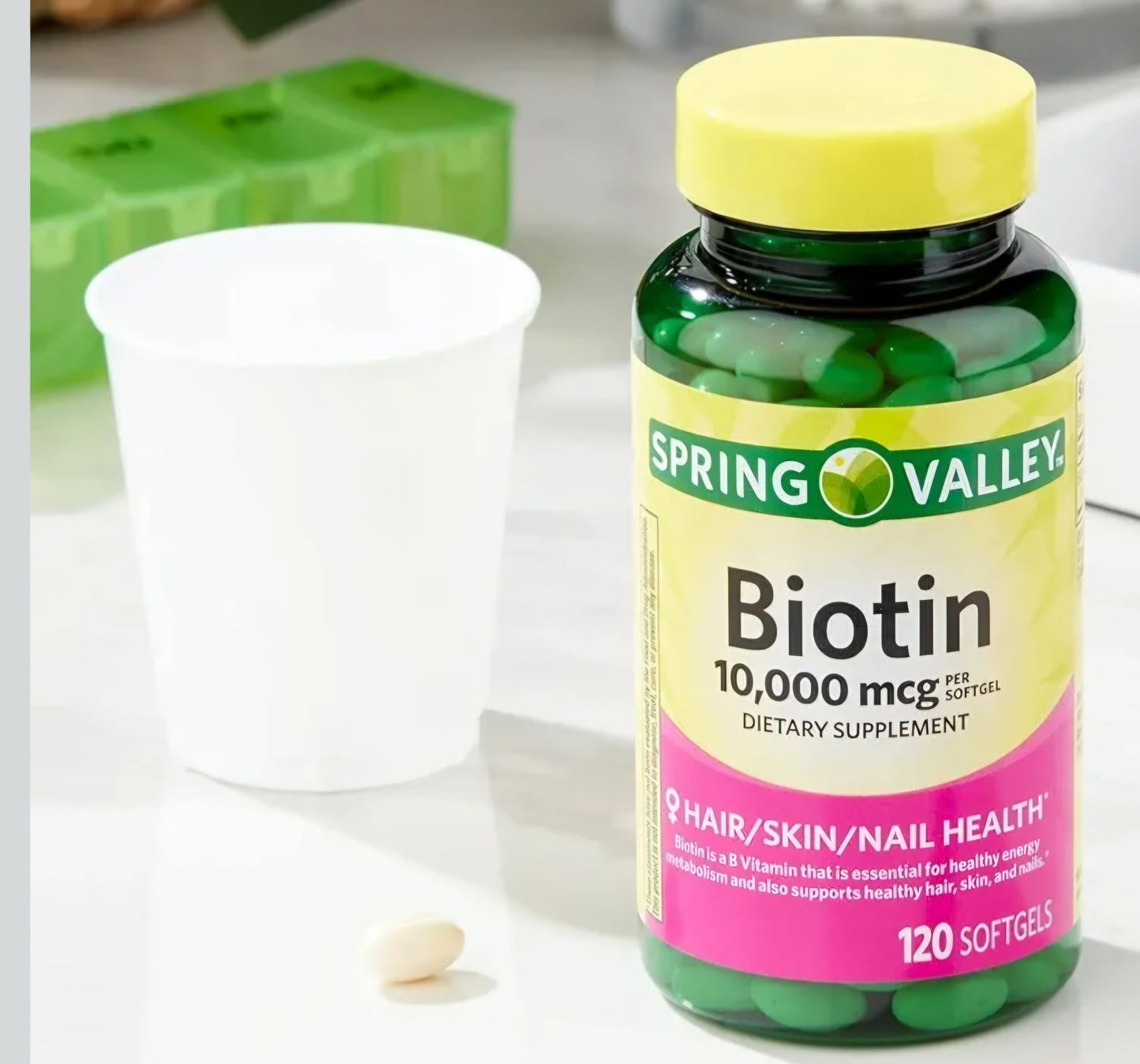 Spring Valley Extra Strength Biotin con Queratina