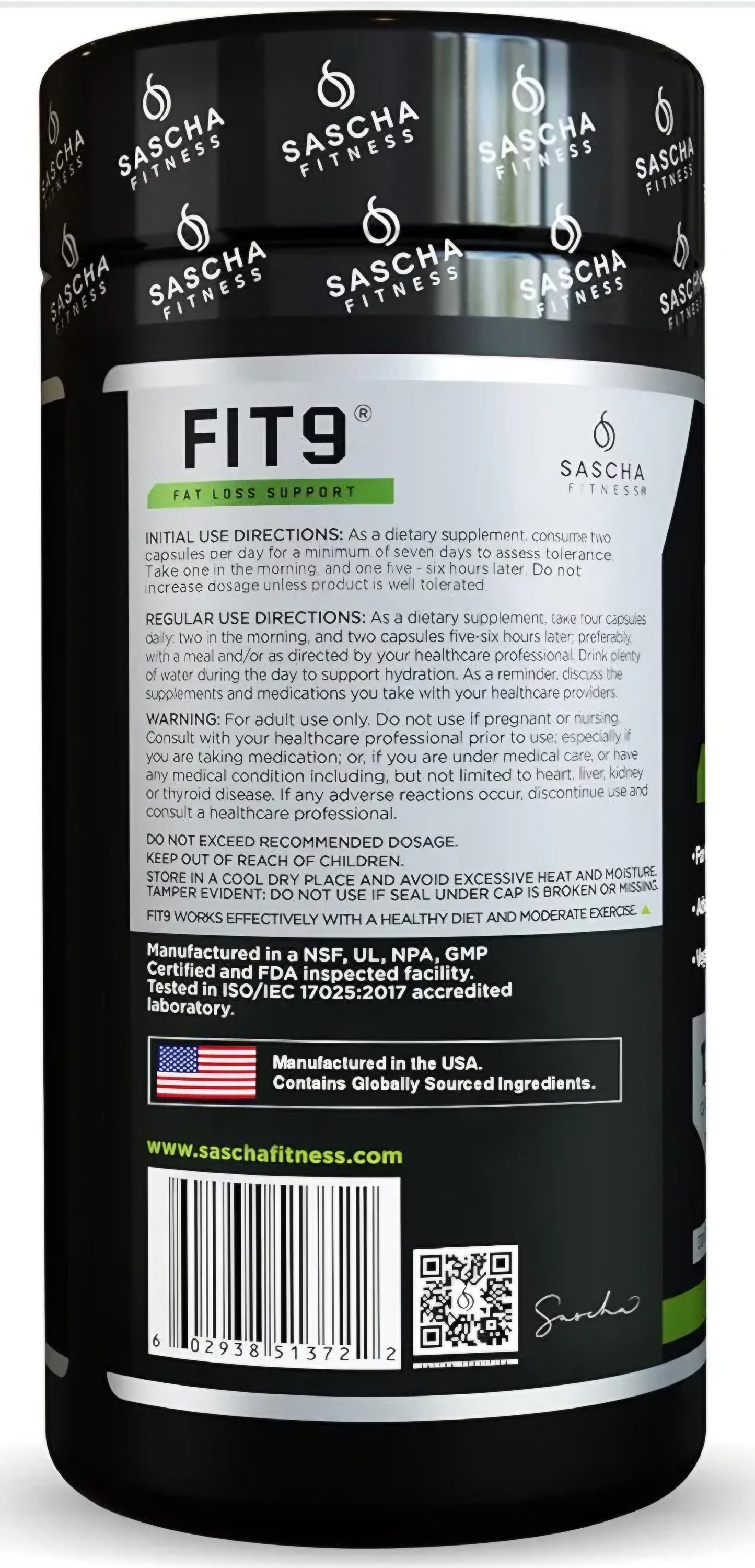 FIT9 Fat Loss Support Sascha Fitness