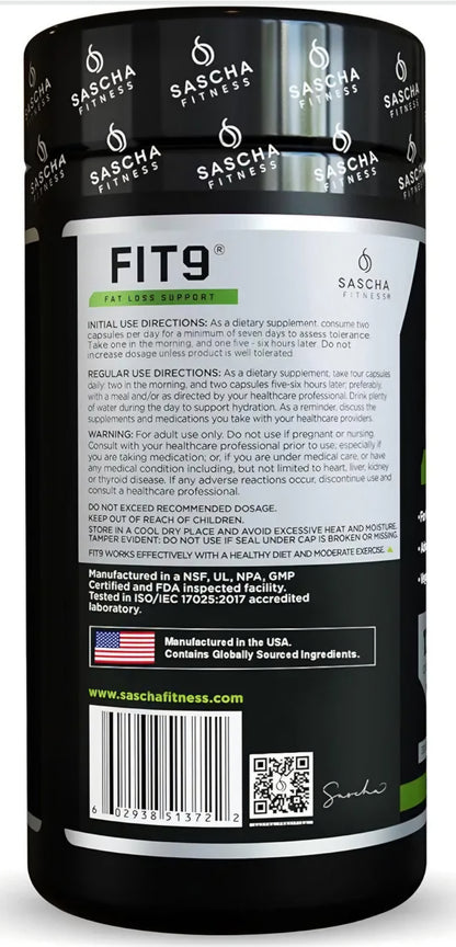 FIT9 Fat Loss Support Sascha Fitness