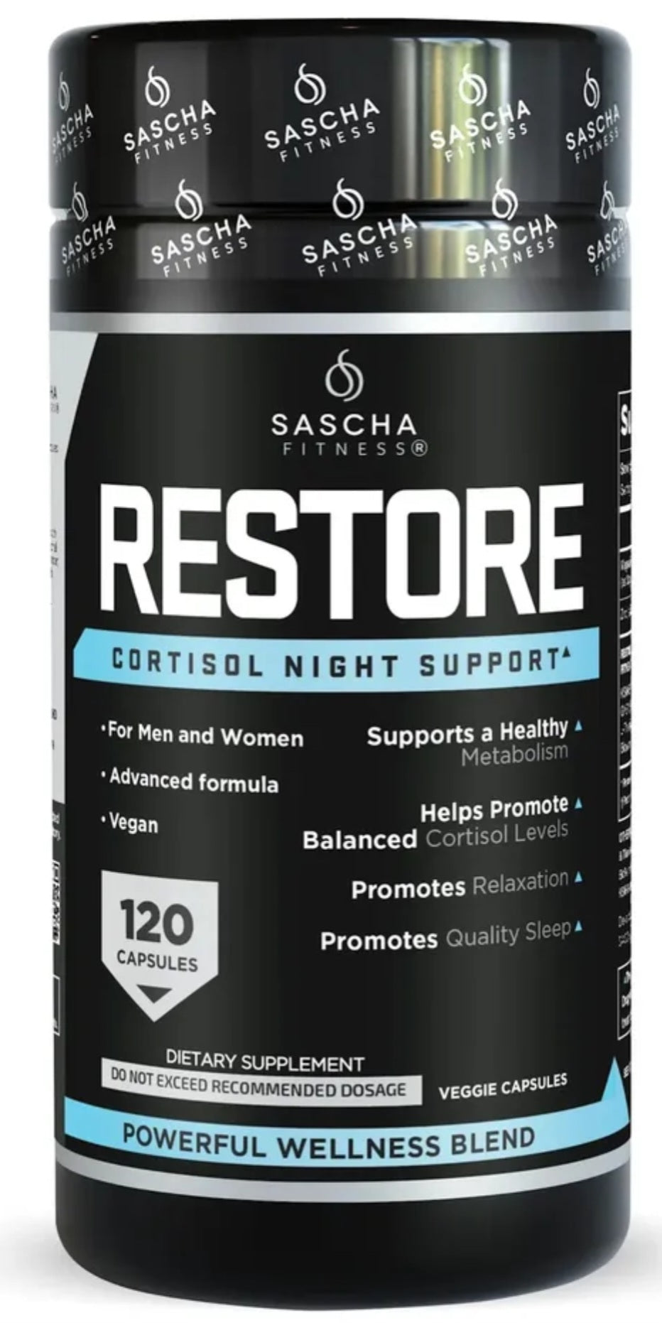 RESTORE Cortisol Night Support Sascha Fitness