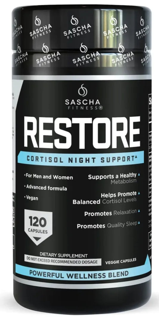RESTORE Cortisol Night Support Sascha Fitness