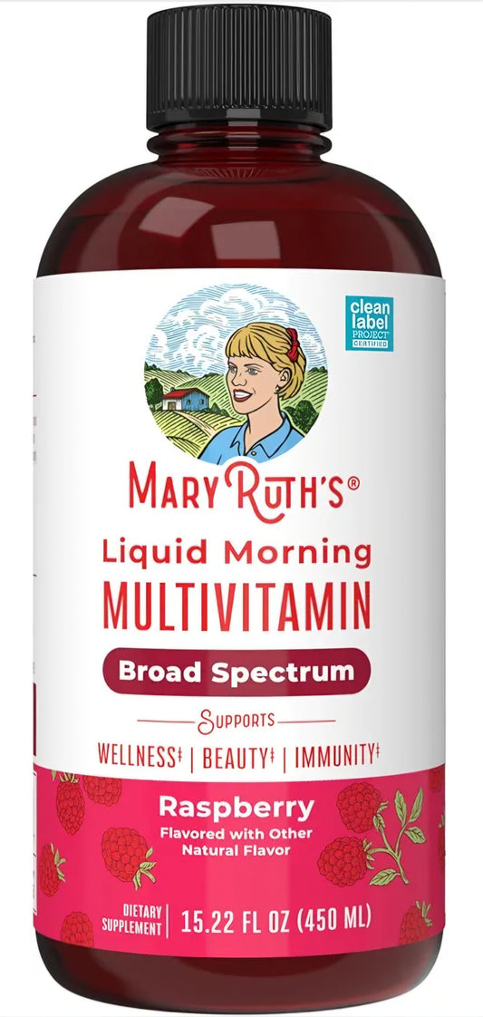 MaryRuth's Liquid Morning Multivitamin Broad Spectrum (Raspberry)