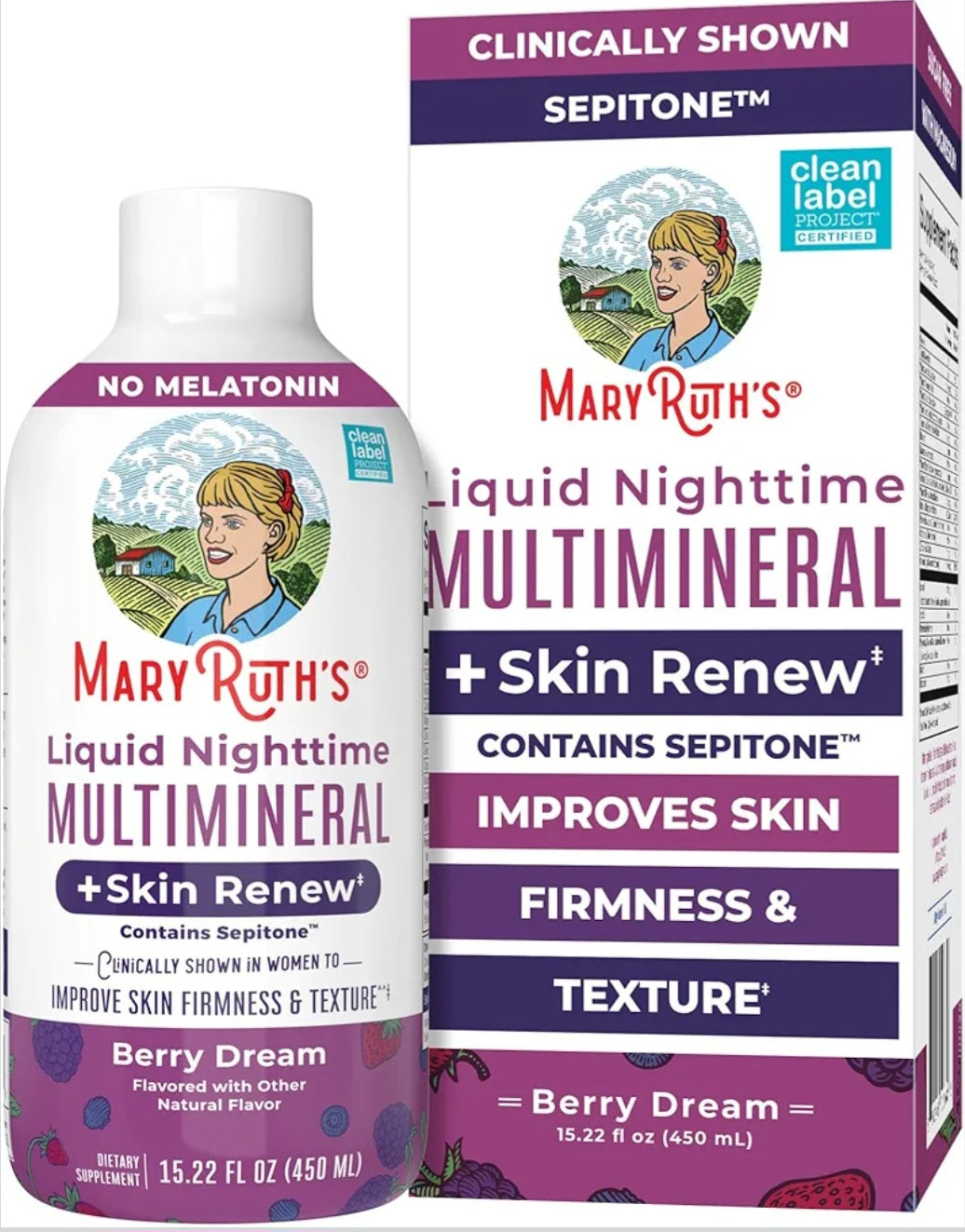 MaryRuth's Liquid Nighttime Multimineral + Skin Renew