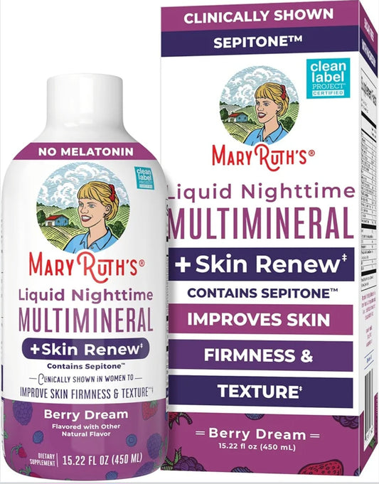 MaryRuth's Liquid Nighttime Multimineral + Skin Renew