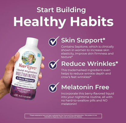 MaryRuth's Liquid Nighttime Multimineral + Skin Renew