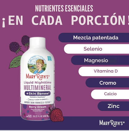 MaryRuth's Liquid Nighttime Multimineral + Skin Renew